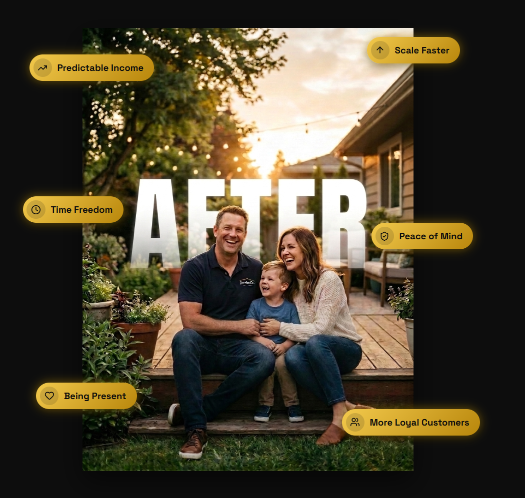 After BOOST: an organized pipeline with booked jobs, faster follow-up, and recovered revenue floating around the system
